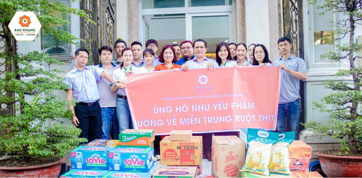 Bảo Khang Holdings Đồng Hành Ủng Hộ Nhu Yếu Phẩm Hướng Về Miền Trung Ruột Thịt